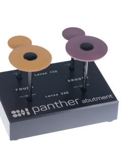 SET DE 4 PULIDORES "PANTHER ABUTMENT" PARA UNION A IMPLANTE DE ZIRCONIO, DISILICATO Y CERAMICA