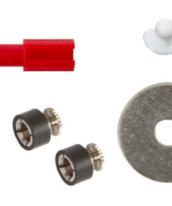 CAJA 2 ANCLAJES SOBREDENTADURA SERVO 3, MACHO EN PLASTICO HEMBRA AU/PD/AG