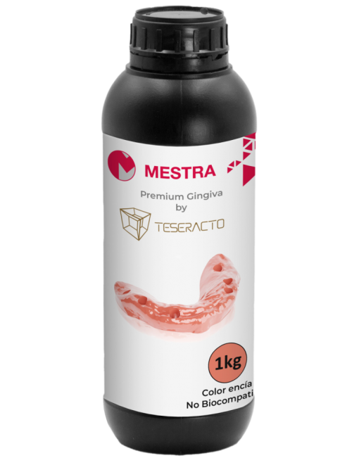 RESINA 3D PREMIUM GINGIVA, 1KG, TESERACTO/MESTRA