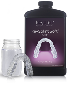 RESINA 3D KEYPRINT KEYSPLINT SOFT "CLEAR" 1KG CLASE IIA (KEYSTONE)