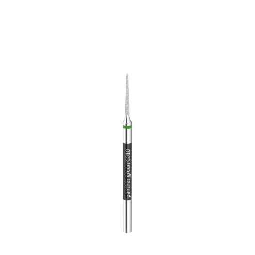 FRESA LANZA FINA DIAMANTE C010 PARA ZIRCONIO PRESINTERIZADO, PANTHER GREEN