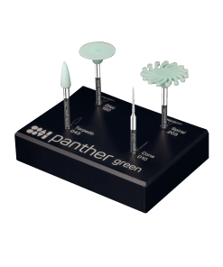 SET DE 4 PULIDORES "PANTHER GREEN" PARA ZIRCONIO PRE-SINTERIZADO